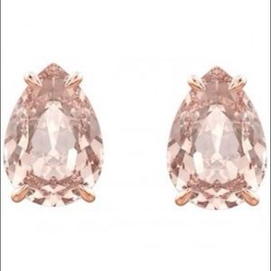 Swarovski rose pear shaped earrings